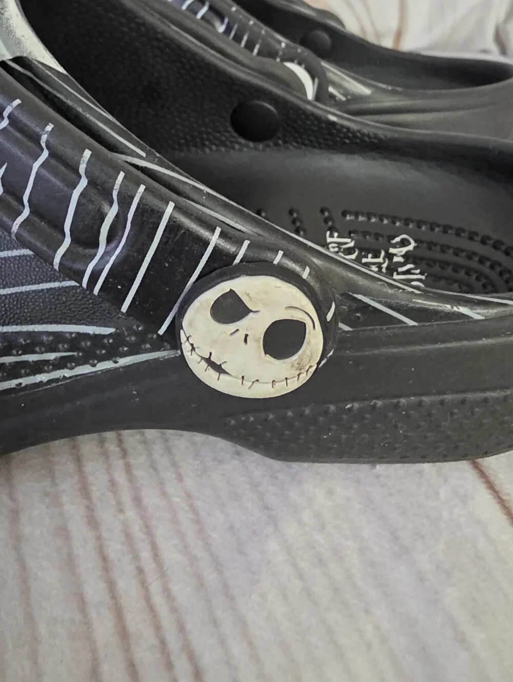 Crocs Disney Nightmare Before Christmas Jack Skellington Clog Shoes Kids 2 J